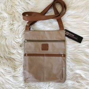 NWT Stone Mountain 4 Pocket Nylon Crossbody Bag